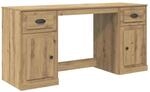 vidaXL Schreibtisch mit Schrank Artisan-Eiche 154,5 x 50 x 75 cm 3402678