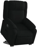 vidaXL Relaxsessel mit Aufstehhilfe Schwarz Stoff 3205204