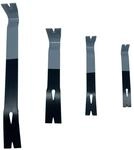 Relaxdays Brecheisen Set Stahl Schwarz Flach 38 cm x 3,5 cm