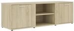 vidaXL TV-Schrank Sonoma-Eiche 120x34x37 cm Holzwerkstoff