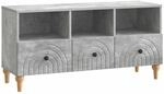vidaXL TV-Schr&auml;nk Betongrau 102 x 34,5 x 50 cm Holzwerkstoff 894218