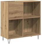 vidaXL Schallplattenschrank mit Regal Artisan-Eiche 85 x 38 x 89 cm 862912