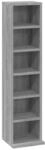 vidaXL CD-Regal Grau Sonoma 21x20x88 cm Holzwerkstoff 815073