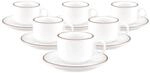 Seltmann Weiden Sento Home Pure Lines Espressotasse mit Untertasse 80 ml 6er Set