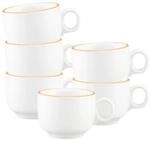 Seltmann Weiden Sento Home Pure Lines Espressotasse 80 ml 6er Set Mango Orange