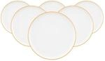 Seltmann Weiden Sento Home Pure Lines Fr&uuml;hst&uuml;cksteller 21,4 cm 6er Set Mango Orange