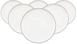 Seltmann Weiden Sento Home Pure Lines Fr&uuml;hst&uuml;cksteller 21,4 cm 6er Set Cocoa Brown