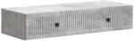 vidaXL Wandmontierter Beistelltisch Betongrau 87,5 x 34,5 x 17 cm 897988