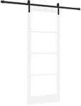 vidaXL Schiebet&uuml;r ORKDAL Wei&szlig; und Schwarz 83 x 211 cm 3331860
