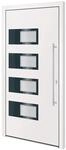 vidaXL Haust&uuml;r Wei&szlig; 100x200 cm Aluminium und PVC 3157062
