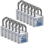 Basi - Vorhangschloss - SET - 12x VHS 630 - 40 mm - Gleichschlie&szlig;end - inkl. 2