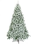 Costway K&uuml;nstlicher Weihnachtsbaum 1346 Spitzen PVC 225cm