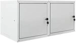 PROREGAL Mega Deal 2x Schlie&szlig;fachw&uuml;rfel Cubic XL HxBxT 45 x 45 x 45 cm Grau