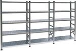 PROREGAL Fachbodenregal Stecksystem Proximo Komplettregal HxBxT 200 x 450 x 60 cm 5
