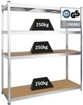 PROREGAL Schwerlastregal Taurus XL mit T&Uuml;V/GS Zertifizierung HxBxT 180 x 160 x 60 cm