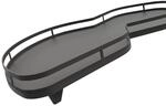 Kesseb&ouml;hmer LeMans II Anthrazit Links 600 mm Eckschrankbeschlag mit ARENA Style