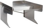 PROREGAL M&auml;hroboter-Garage XL Mit Pflanzkasten 47x70x100cm Metall Edelstahl