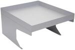 PROREGAL M&auml;hroboter-Garage Mit Pflanzkasten 37x60x70cm Metall Grau