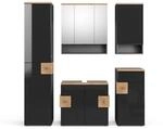 Vicco Badm&ouml;bel-Set Eden Anthrazit 75 x 64 5-teilig