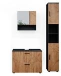 Vicco Badm&ouml;bel-Set Irma Goldkraft Eiche/Anthrazit 80 x 59 3-teilig