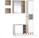 Vicco Badm&ouml;bel-Set Senyo Wei&szlig; 60 x 54 5-teilig
