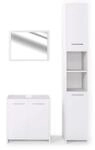 Vicco Badm&ouml;bel-Set Kiko Wei&szlig; 60 x 60 3-teilig