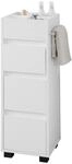 SoBuy Badezimmerschrank Badschrank mit 3 Schubladen und 4 F&auml;chern 33x90x30cm...