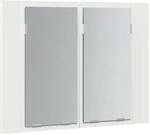 vidaXL LED-Bad-Spiegelschrank Wei&szlig; 60x12x45 cm Acryl 804956