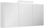Posseik Spiegelschrank inkl. Design LED-Lampe u. Glasb&ouml;den 140 cm Wei&szlig;...