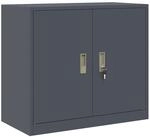 vidaXL Aufbewahrungsschrank Anthrazit 80 x 40 x 70 cm Stahl 891678