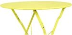 Garden Pleasure Klapptisch TIVIO Rund Eisen Hellgr&uuml;n &Oslash; 60 cm