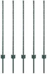 vidaXL Zaunpfosten 5 Stk Gr&uuml;n 140 cm Stahl 42006264