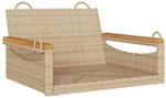 vidaXL H&auml;ngesessel Beige 63x62x40 cm Poly Rattan 368163