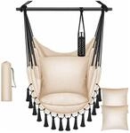 KESSER H&auml;ngesessel Safari Gr&ouml;&szlig;e XXL inkl. 2 Kissen Farbe Beige