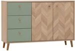 Schildmeyer Sideboard Visby 73,9 cm x 109 cm x 33 cm Pistazie Fischgr&auml;te