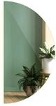 Tulup LED Spiegel Halbrunder Spiegel Mit LED-Licht 30x60 cm LED Spiegel Halbmond