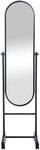 DELUKE Standspiegel MILANO Metall Schwarz 40x42x155cm Mobiler Ganzk&ouml;rperspiegel