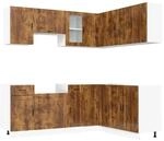 vidaXL 11 Tlg K&uuml;chenschrank-Set Porto R&auml;uchereiche Holzwerkstoff 3314966