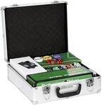 SPORTNOW Pokerset Aluminium Kunststoff 38L x 37B x 15H cm Silber