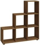 vidaXL Treppenregal Braun Eichen-Optik 107 cm Holzwerkstoff 342608