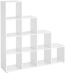 Songmics B&uuml;cherregal Custos 10 F&auml;cher Wei&szlig;