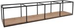 MCW Wandregal Q81 Industrial Shabby Tanne Holz Metall 21x104x18cm