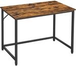 Vasagle Computertisch 50 cm x 100 cm x 75 cm Braun-Schwarz