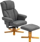 HOMCOM Relaxsessel mit Liegefunktion f&uuml;r Wohnzimmer 79 x 80 x 104cm Dunkelgrau