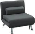 HOMCOM Schlafsessel Klappsessel mit Bettfunktion R&uuml;ckenkissen Relaxsessel...