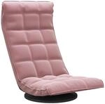 vidaXL Bodenstuhl Drehbar Rosa Samt 336568