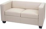 MCW 2er Sofa Lille Leder Creme
