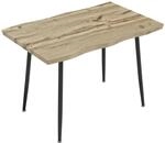 HOMCOM Dining Table MDF Stahl 110L x 70B x 75H cm Eiche