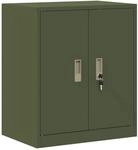 vidaXL Aufbewahrungsschrank Olive Gr&uuml;n 60 x 40 x 70 cm Stahl 891722