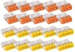 vasalat Set WAGO 2273 Verbindungsklemmen 3-polig 5-polig 0,5-2,5 mm&sup2; 20-teilig